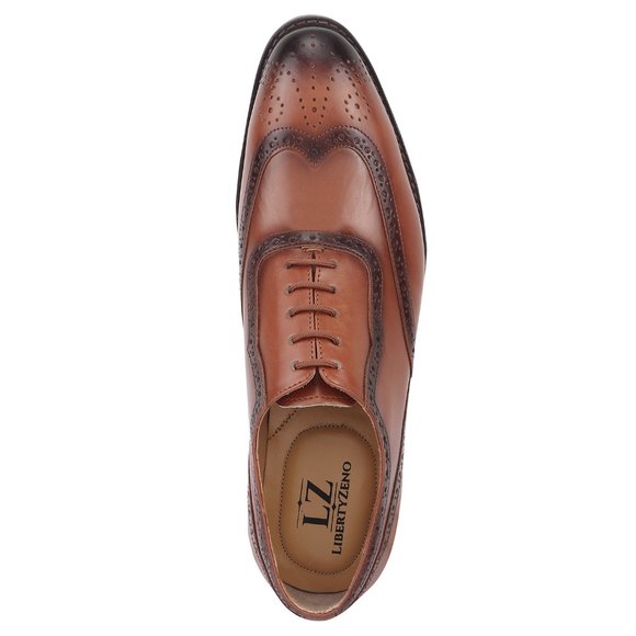 LIBERTYZENO Men\'s Tan and  Lace-Up Shoes main image 6